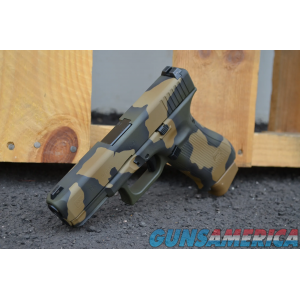 Glock 19X W/NS X-Werks Custom frag Camo OD green 3 Mags 19 G5 New image