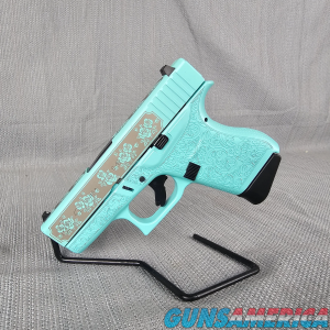 Glock 43 Gen 3 "Glocks & Roses" Tiffany Custom 9mm NIB image