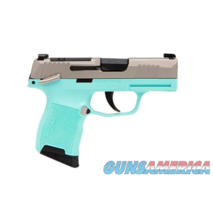 Sig Sauer SI365380REBMS P365 380ACP NKL/TURQUOISE 10+1 image