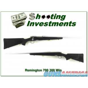 Remington 700 Stainless 1996 made 300 Win with detachable magazine Exc Cond! image
