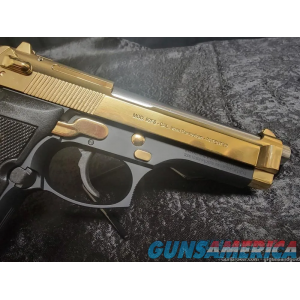 BERETTA USA 92FS 9mm LUGER 24KT GOLD/NICKEL ACCENTS image