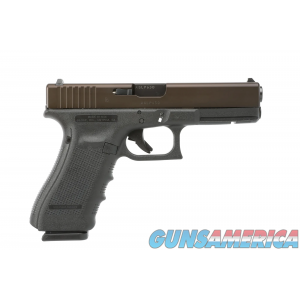 Glock Model 17 Gen 4, 9mm, 17+1 bronze slide NEW (GL15899) image