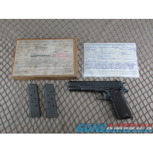 DCM/NRA Sales Ithaca Colt 1911 Pistol in Anniston Army Depot box w/ paperwork #505183 image
