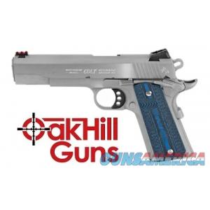 Colt Competition Series 70 Government .45 acp Stainless 5" FO G10 O1070CCS *NEW* image