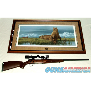 NRA Sako V 75 Hunter ~ GUN OF THE YEAR ~ 2001 / a oeGrizzly Encountera  2001 Print of the Year image