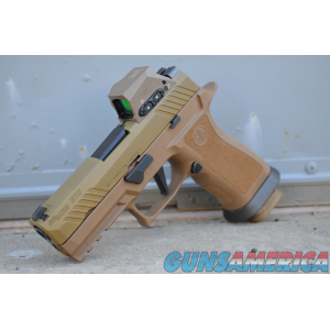 Sig Sauer P320 M18X RX Carry w/Romeo-M17 Optic 3 Mags 21rd Coyote NEW image