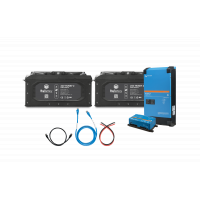 24V 400Ah LiFePO4 Battery + Victron Multiplus 120V Inverter Kit | 10.2kWh | 2X 200Ah HUSKY 2 Lithium Batteries