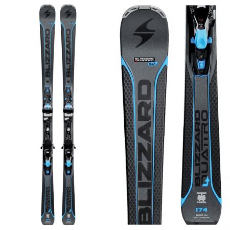 Blizzard Quattro 8.0 CA Skis with TP 10 Bindings