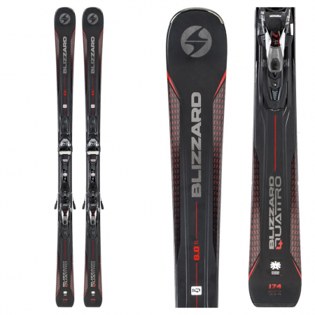 Blizzard Quattro 8.0 Ti Skis with TPX 12 Bindings