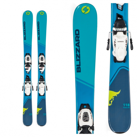 Blizzard Rustler Twin Jr. Kids Skis with FDT 4.5 Bindings 2019