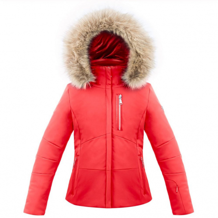 Poivre Blanc Faux Fur Stretch Womens Insulated Ski Jacket 2019