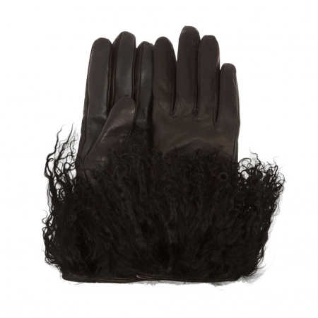 UGG Leather Mongolian Womens Gloves