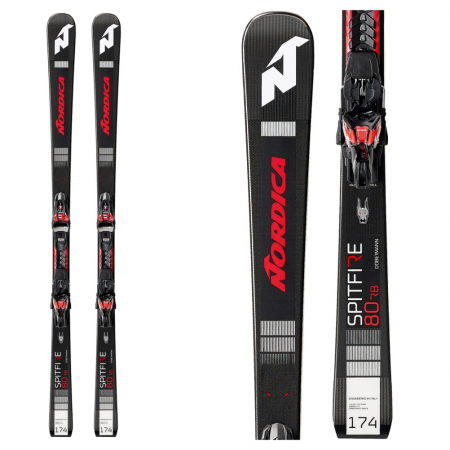 Nordica Dobermann Spitfire 80 RB Skis with XCell 12 FDT Bindings 2020