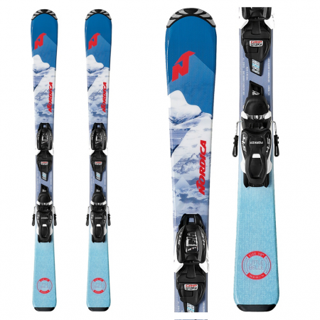 Nordica Little Belle L Kids Skis with JR 7.0 EDT Bindings 2020