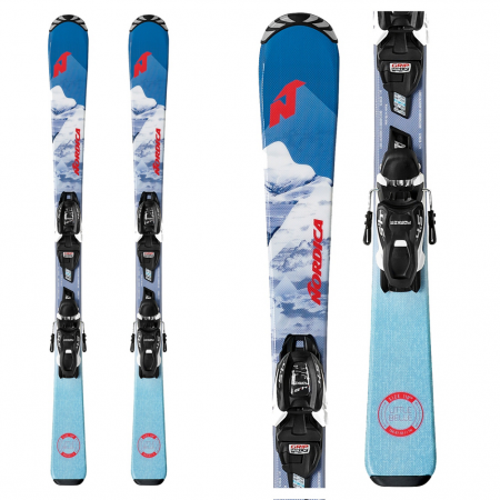 Nordica Little Belle M Kids Skis with JR 4.5 FDT Bindings 2020