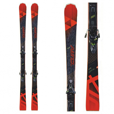 Fischer RC4 The Curv GT Race Skis with MBS 13 Race Track Bindings Bindings 2019