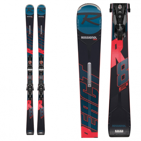 Rossignol React R8 TI Skis with Look SPX 12 Konect GW B80 Bindings 2020