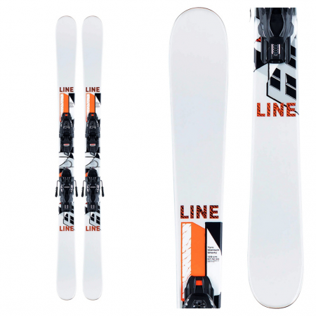 Line Tom Wallisch Shorty Kids Skis with Marker FDT 7.0 Bindings