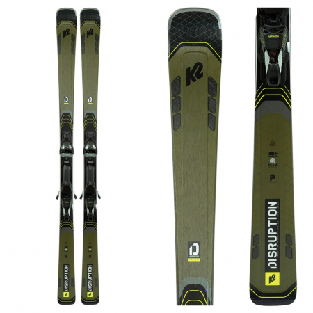 K2 Disruption 78Ti Skis with MXC 12 TCx Bindings