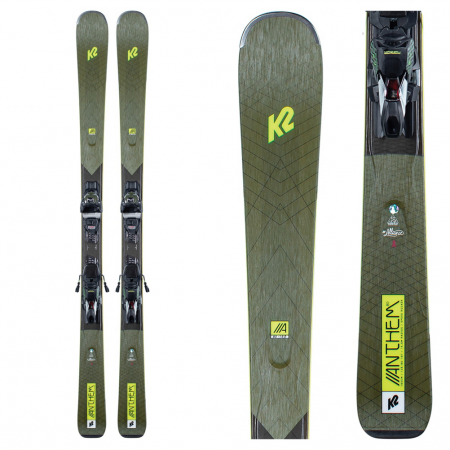 K2 Anthem 80 Womens Skis with ERC 11 TCx Bindings