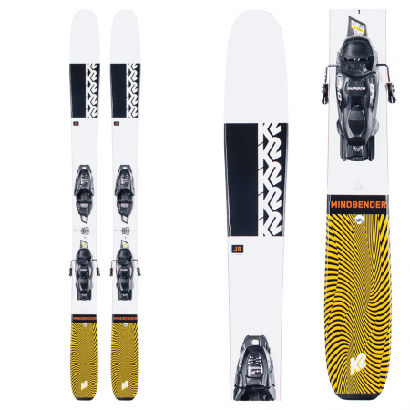 K2 Mindbender Jr. Kids Skis with FDT Jr 7.0 Bindings