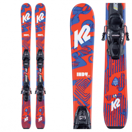 K2 Indy Kids Skis with FDT Jr 7.0 Bindings