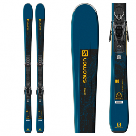 Salomon Distance 80 Skis with M10 GW Bindings