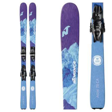 Nordica Astral 78 CA Womens Skis with TP2 Compact 10 FDT Bindings