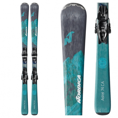 Nordica Astral 74 CA Womens Skis with TP2 Compact 10 Bindings