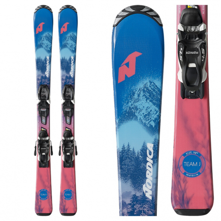 Nordica Team 4.5 M Kids Skis with FDT JR 4.5 Bindings