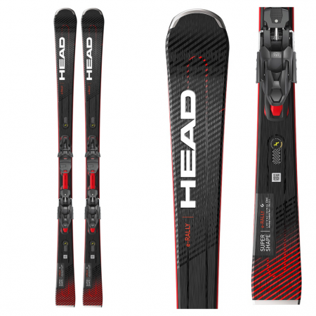 Head Supershape e-Rally Skis with PRD 12 GW Bindings