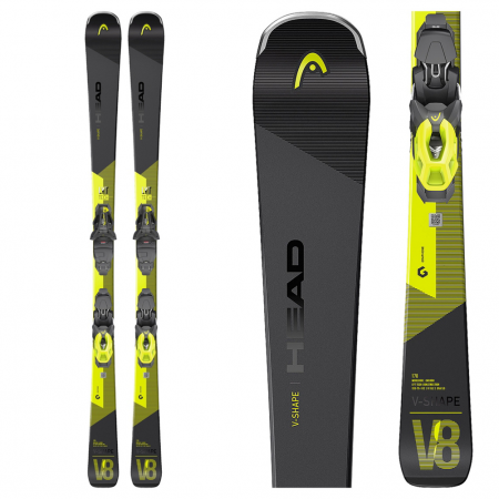 Head V Shape V8 SW Skis with PR 11 GW Bindings