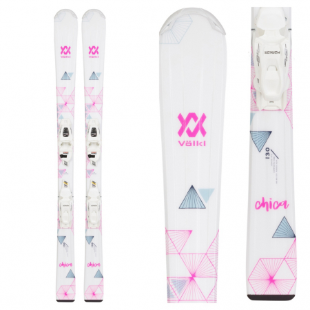 Volkl Chica Kids Skis with vMotion 7.0 Jr. Bindings