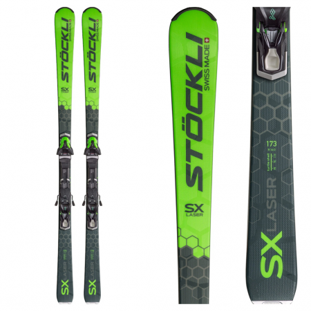 Stockli Laser SX Skis with SRT 12 Bindings