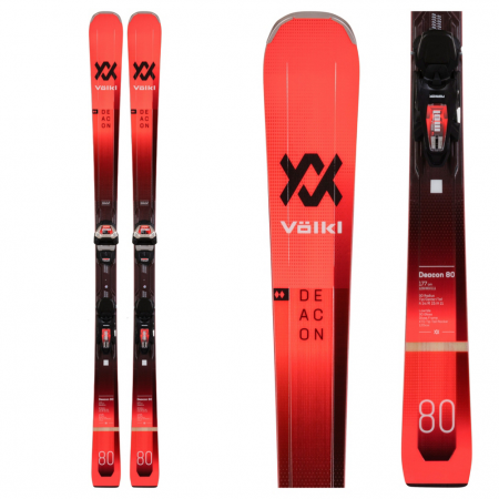 Volkl Deacon 80 Skis with Lowride XL 13 Demo GW Bindings