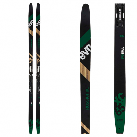 Rossignol R Skin EVO XC 65 Mounted Cross Country Skis with Control Step In Bindings