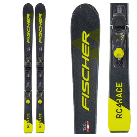 Fischer RC4 Junior Race Skis with FJ7 GW AC SLR Bindings