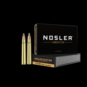 375 H&H Mag 260gr AccuBond NoslerCustom Ammunition