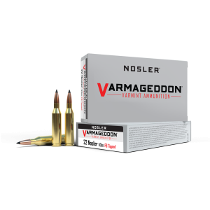 22 Nosler 53gr FB Tipped Varmageddon Ammunition