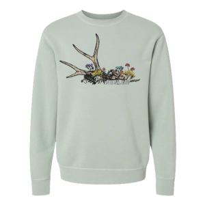 Nosler Womens Antler Logo Sage Sweatshirt - Medium