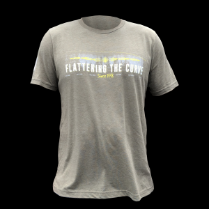 Flattening The Curve T-Shirt - Olive - XXX-Large