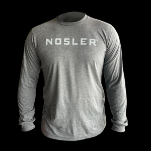 Nosler Logo Long sleeve Heather Grey - Large