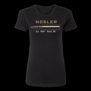 Nosler Gold Nosler Logo Cartridge Womens T-Shirt - Medium