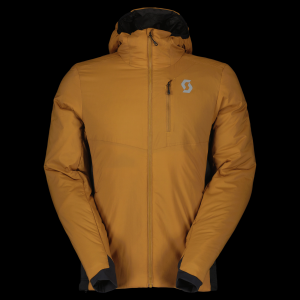 Scott Men's Ski Hoodie SCOTT Insuloft Light  S brown/black - $108.00 at Scott Sports USA