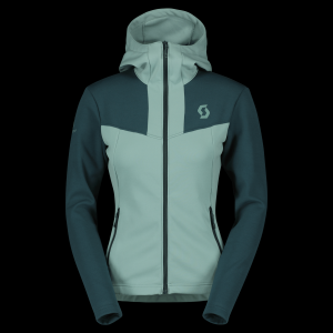 Scott Women Ski Hoodie SCOTT Defined Mid  S green/grey - $84.00 at Scott Sports USA