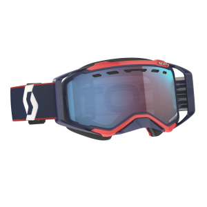 Adult Moto Goggles SCOTT Prospect Snow Cross REBR/EBL  enhancer blue chrome retro blue/red