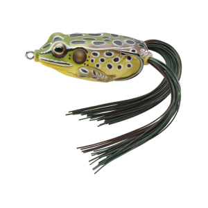 LIVETARGET Hollow Body Frog 2.25" Topwater Emerald/Brown - Livetarget