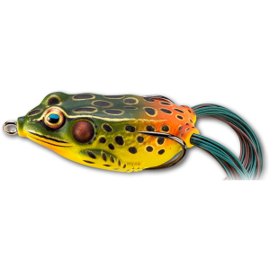 LIVETARGET Hollow Body Frog 2.625 Topwater Emerald/Red - Livetarget