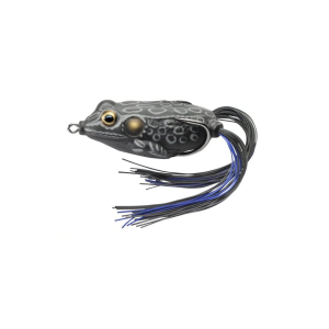 LIVETARGET Hollow Body Frog 2.25" Topwater Black/Black - Livetarget