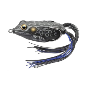 LIVETARGET Hollow Body Frog 2.625" Topwater Black/Black - Livetarget